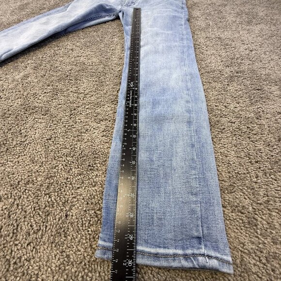 Old Navy Men's Slim Fit Straight Leg Light Blue Stretch Comfort Jeans - Picture 8 of 10